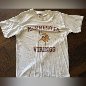 NFL Minnesota Vikings White T-Shirt size Large
